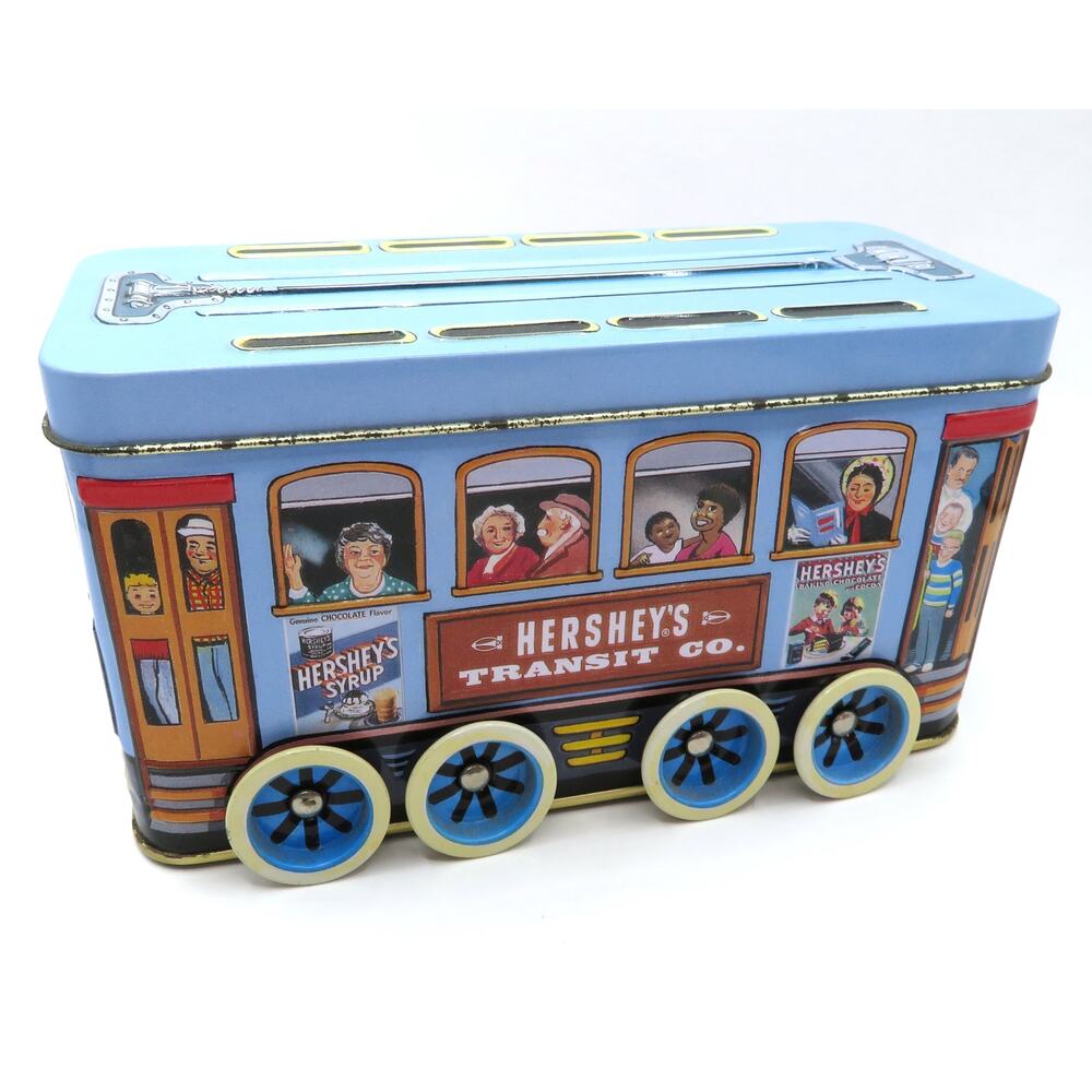 Hershey’s Collectible Vehicle Series Tin Canister #2 Trolley Transit Co. 2000